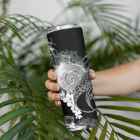 Piko Hawaiian Skinny Tumbler Monochrome Galaxy Spiral Plumeria Tribal Patterns