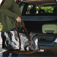 Piko Hawaiian Travel Bag Monochrome Galaxy Spiral Plumeria Tribal Patterns