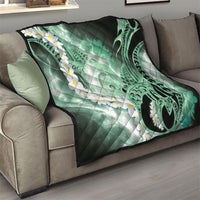 Piko Hawaiian Quilt Green Galaxy Spiral Plumeria Tribal Patterns