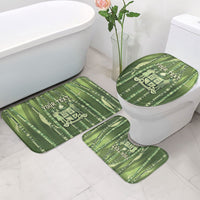 Personalised Fiji Language Week Sugarcane Masi Bathroom Set Green Tapa Tribal Pattern