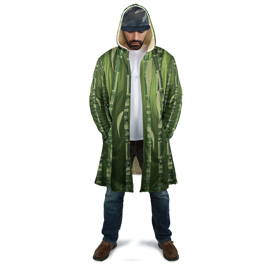 Personalised Fiji Language Week Sugarcane Masi Cloak Green Tapa Tribal Pattern