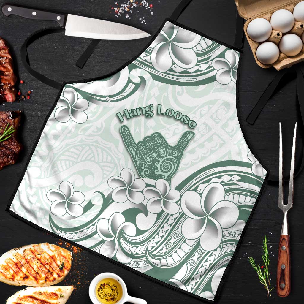 Aloha Hawaii Shaka Apron Hang Loose Mint Version - Polynesian Pride