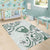 Aloha Hawaii Shaka Area Rug Hang Loose Mint Version - Polynesian Pride