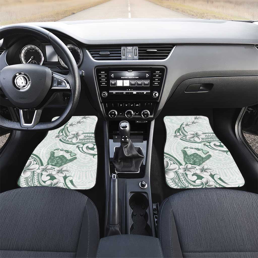 Aloha Hawaii Shaka Car Mats Hang Loose Mint Version - Polynesian Pride