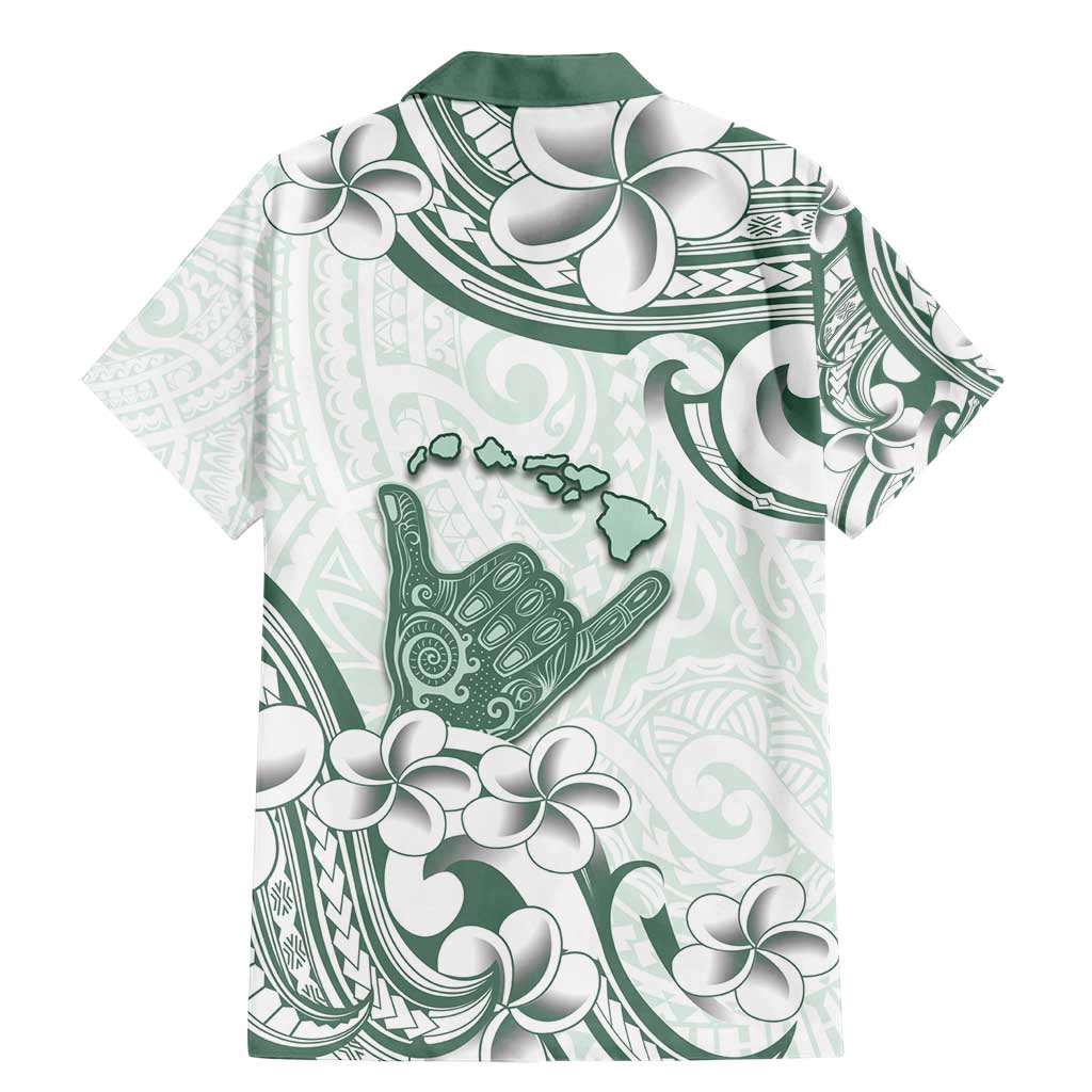 Aloha Hawaii Shaka Family Matching Mermaid Dress and Hawaiian Shirt Hang Loose Mint Version - Polynesian Pride