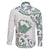 Aloha Hawaii Shaka Family Matching Off The Shoulder Long Sleeve Dress and Hawaiian Shirt Hang Loose Mint Version - Polynesian Pride