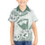 Aloha Hawaii Shaka Family Matching Short Sleeve Bodycon Dress and Hawaiian Shirt Hang Loose Mint Version - Polynesian Pride