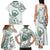 Aloha Hawaii Shaka Family Matching Tank Maxi Dress and Hawaiian Shirt Hang Loose Mint Version - Polynesian Pride