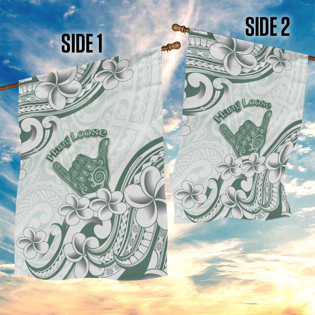 Aloha Hawaii Shaka Garden Flag Hang Loose Mint Version - Polynesian Pride