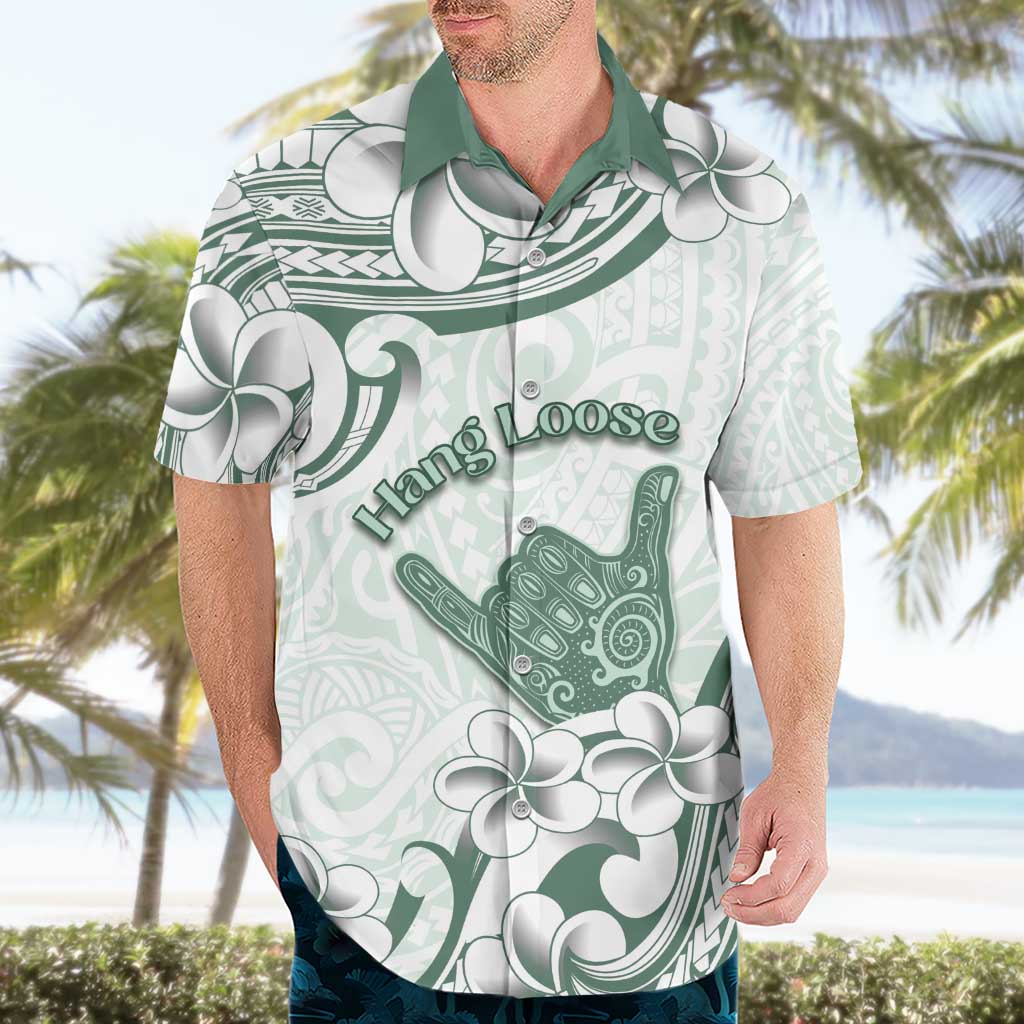 Aloha Hawaii Shaka Hawaiian Shirt Hang Loose Mint Version - Polynesian Pride