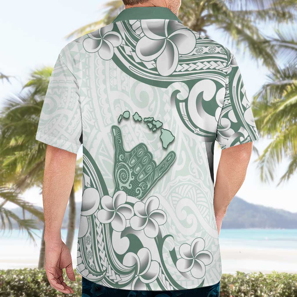 Aloha Hawaii Shaka Hawaiian Shirt Hang Loose Mint Version - Polynesian Pride