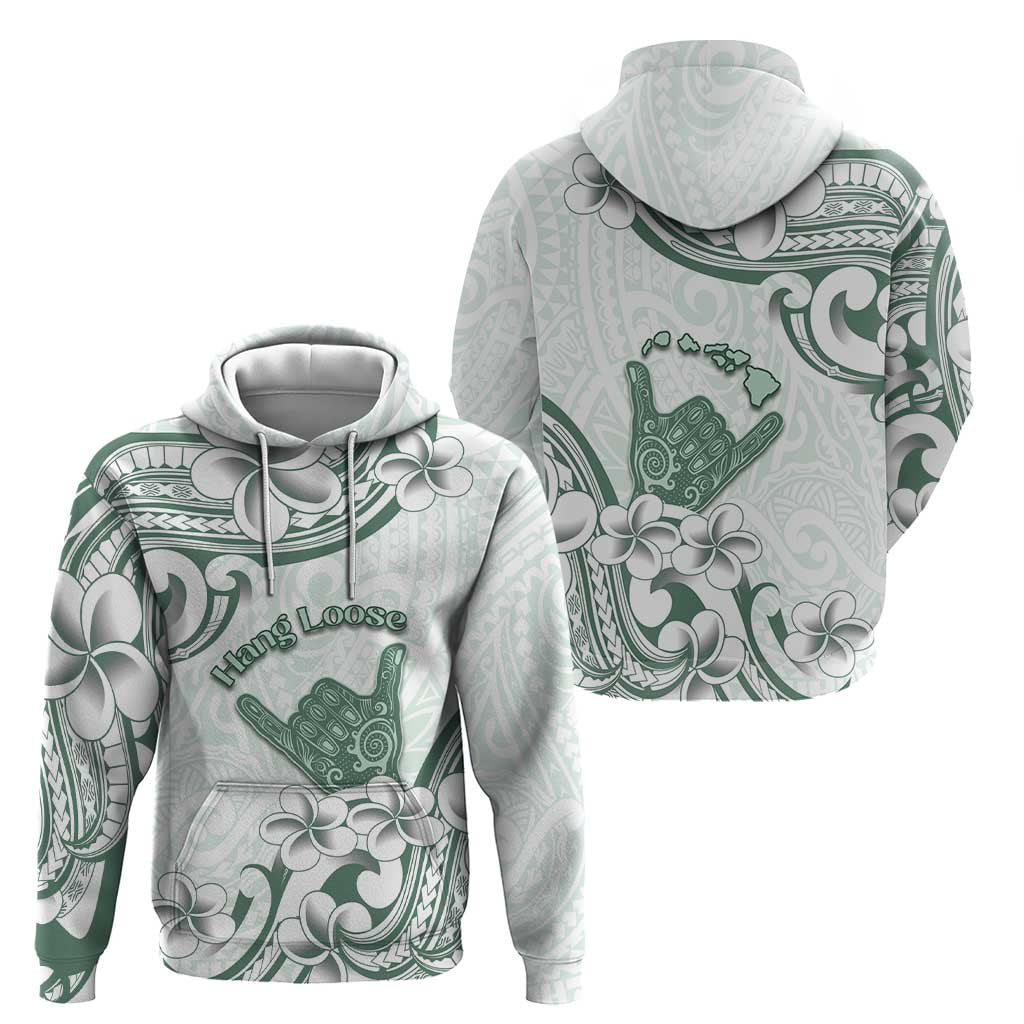 Aloha Hawaii Shaka Hoodie Hang Loose Mint Version - Polynesian Pride