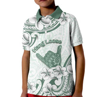 Aloha Hawaii Shaka Kid Polo Shirt Hang Loose Mint Version - Polynesian Pride