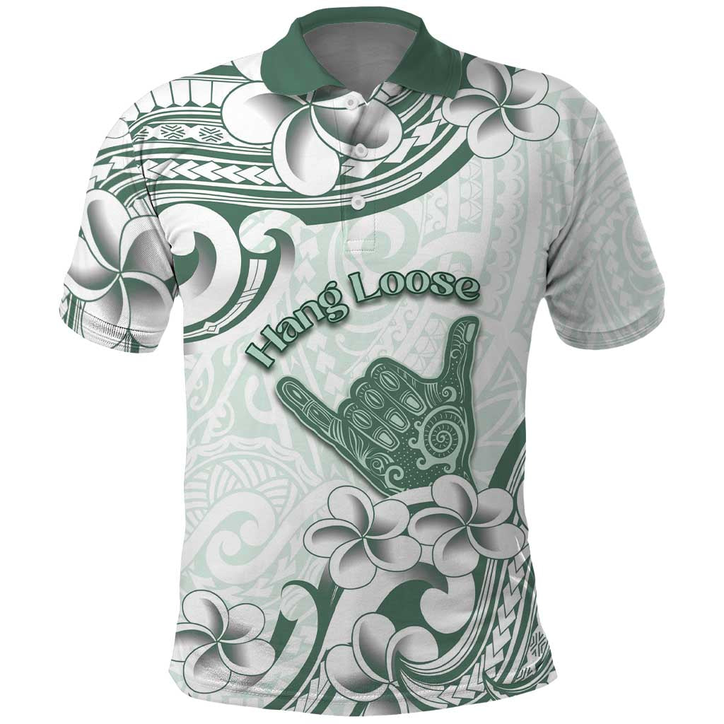 Aloha Hawaii Shaka Polo Shirt Hang Loose Mint Version - Polynesian Pride