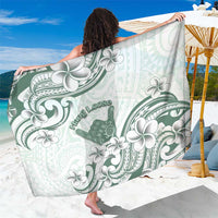 Aloha Hawaii Shaka Sarong Hang Loose Mint Version - Polynesian Pride