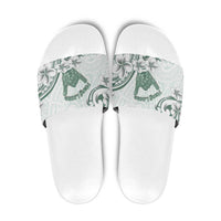 Aloha Hawaii Shaka Slide Sandals Hang Loose Mint Version DT05 Mint - Polynesian Pride