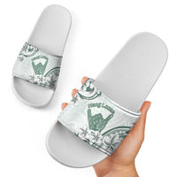 Aloha Hawaii Shaka Slide Sandals Hang Loose Mint Version DT05 - Polynesian Pride