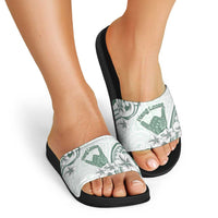 Aloha Hawaii Shaka Slide Sandals Hang Loose Mint Version DT05 - Polynesian Pride