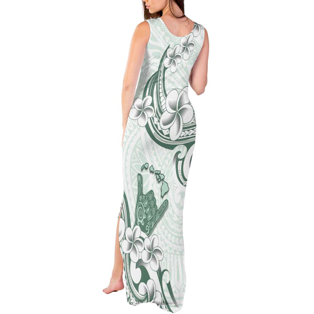 Aloha Hawaii Shaka Tank Maxi Dress Hang Loose Mint Version - Polynesian Pride