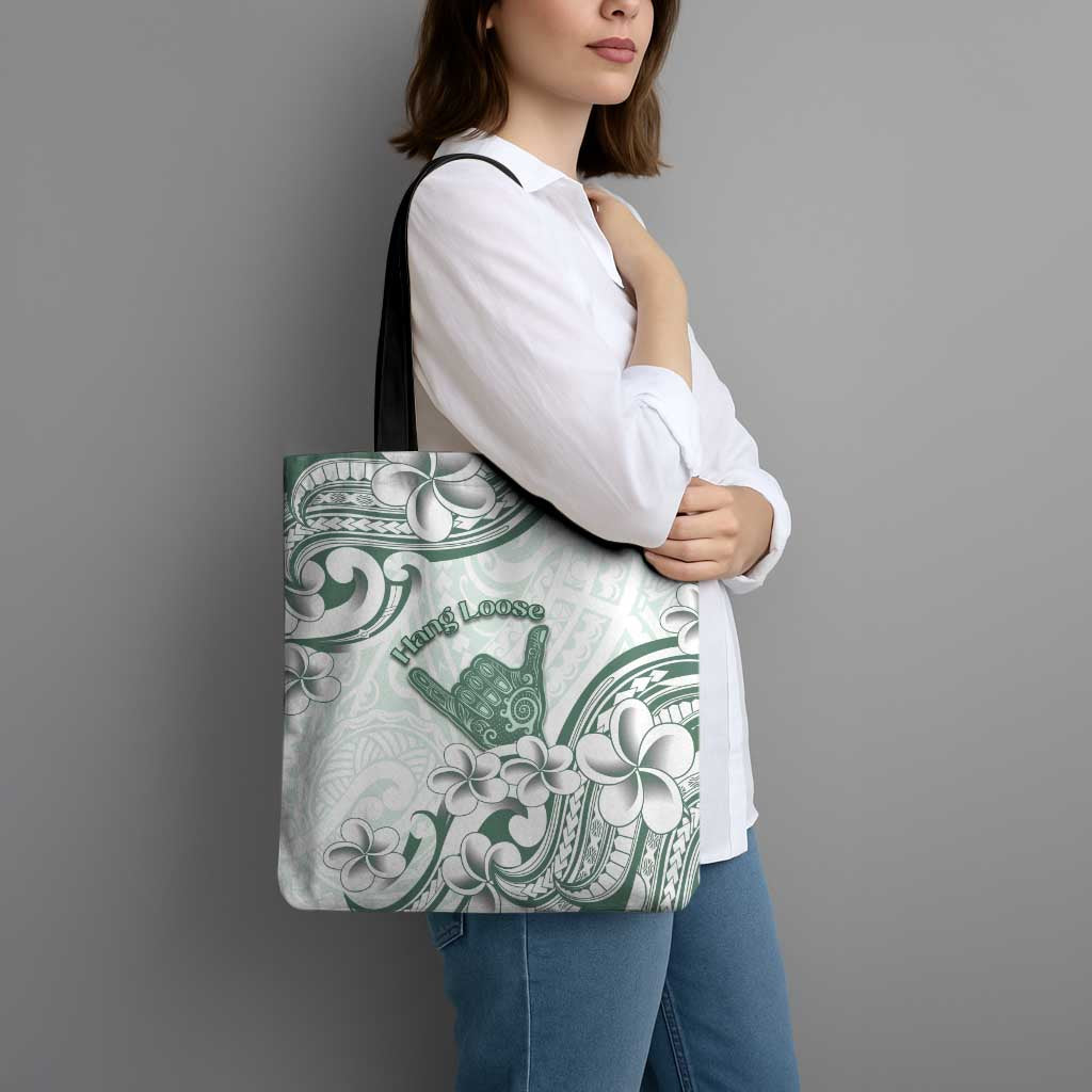 Aloha Hawaii Shaka Tote Bag Hang Loose Mint Version - Polynesian Pride