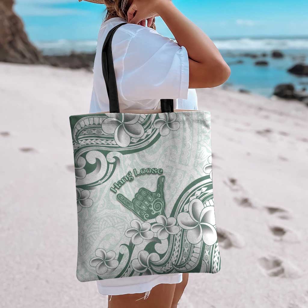 Aloha Hawaii Shaka Tote Bag Hang Loose Mint Version - Polynesian Pride