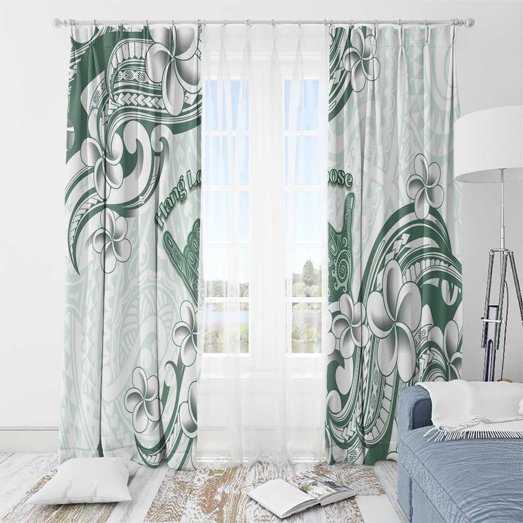 Aloha Hawaii Shaka Window Curtain Hang Loose Mint Version DT05 - Polynesian Pride