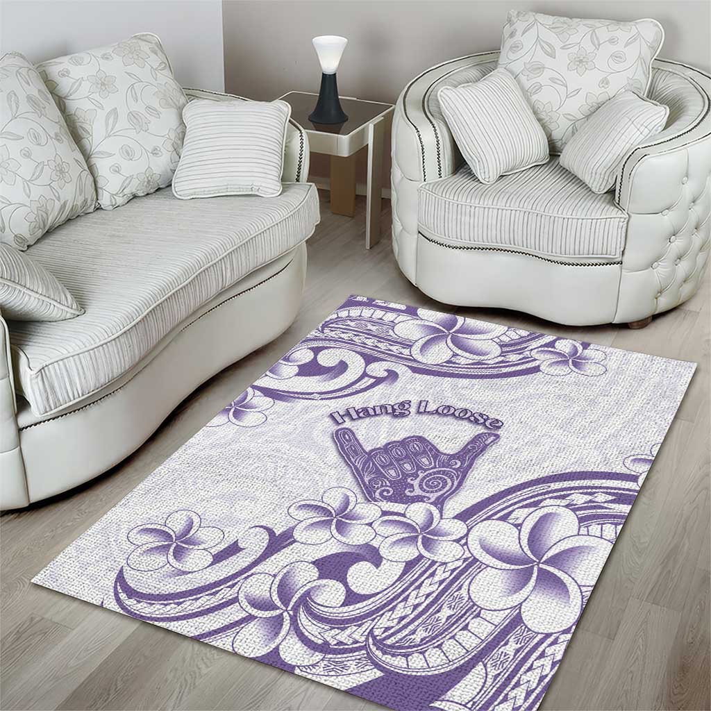 Aloha Hawaii Shaka Area Rug Hang Loose Purple Version - Polynesian Pride