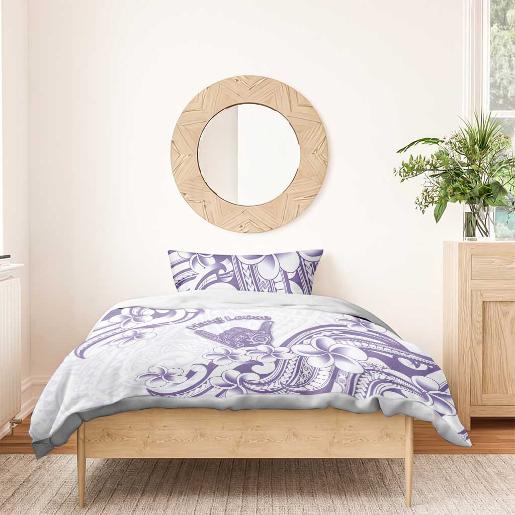 Aloha Hawaii Shaka Bedding Set Hang Loose Purple Version - Polynesian Pride