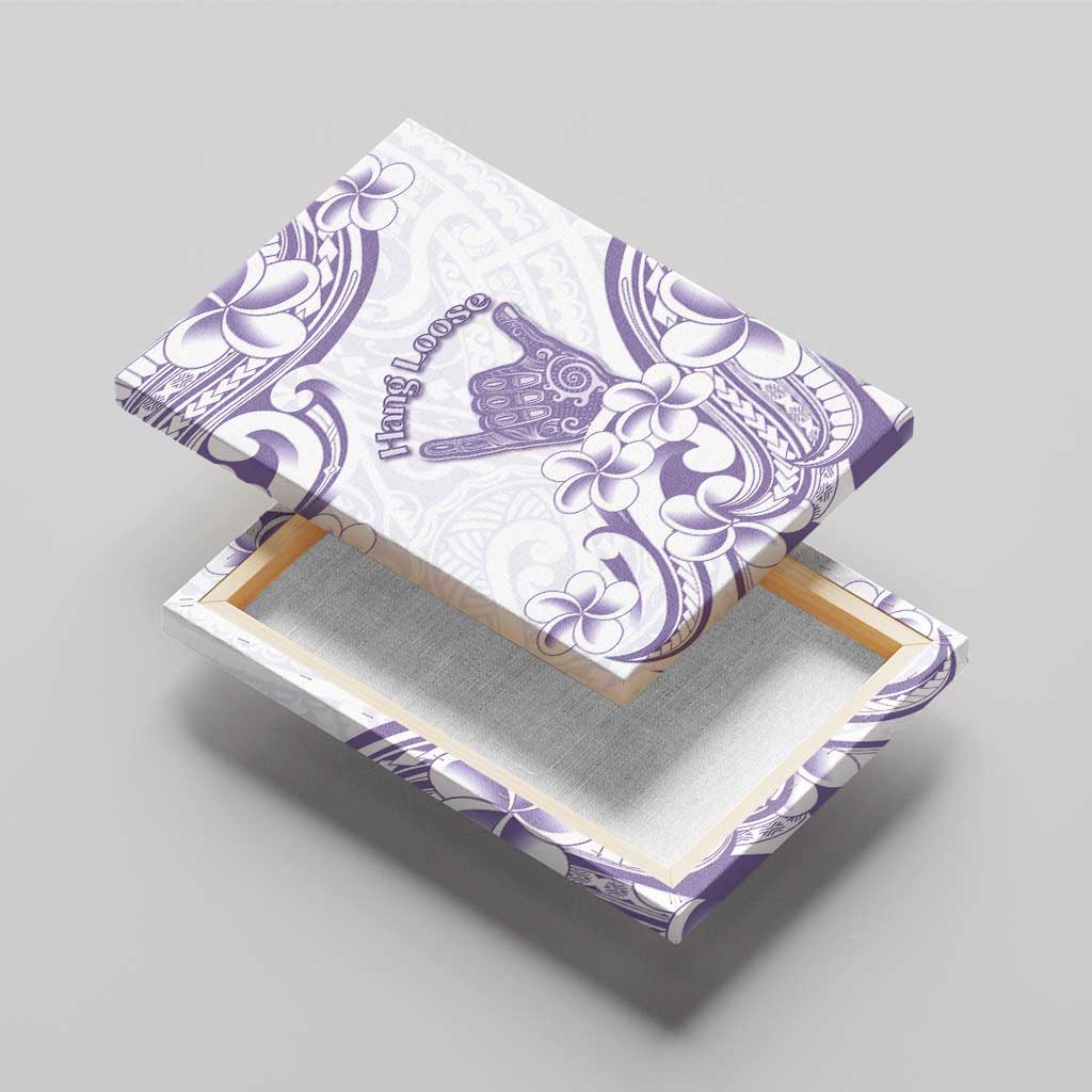 Aloha Hawaii Shaka Canvas Wall Art Hang Loose Purple Version - Polynesian Pride