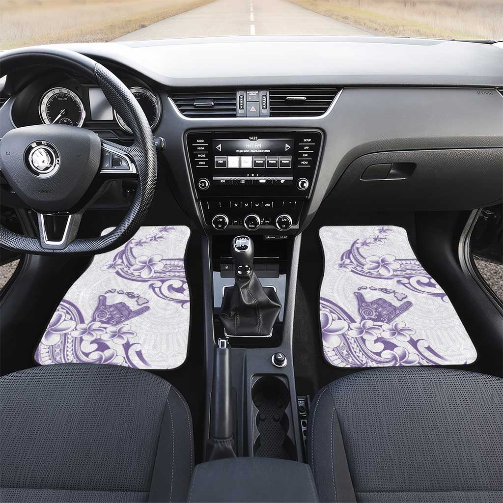 Aloha Hawaii Shaka Car Mats Hang Loose Purple Version - Polynesian Pride