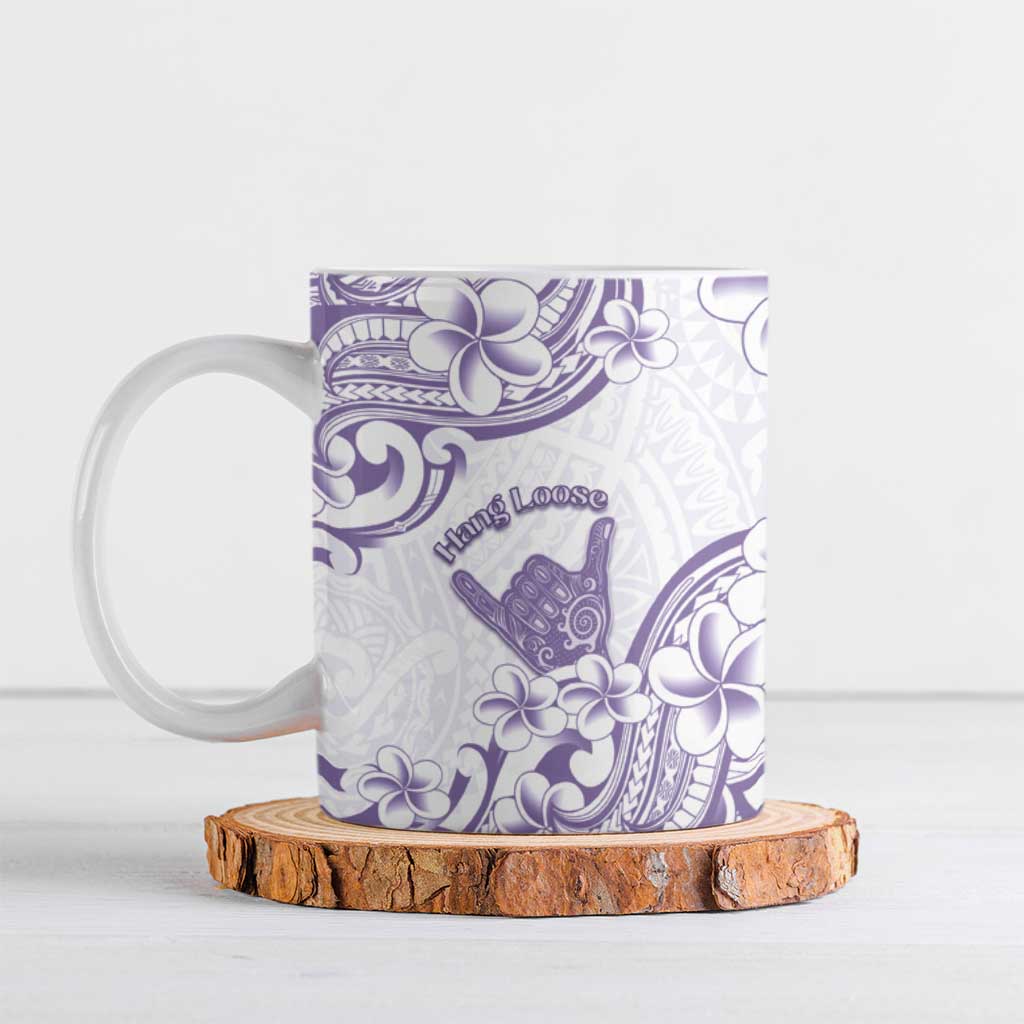 Aloha Hawaii Shaka Ceramic Mug Hang Loose Purple Version - Polynesian Pride