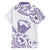 Aloha Hawaii Shaka Family Matching Long Sleeve Bodycon Dress and Hawaiian Shirt Hang Loose Purple Version - Polynesian Pride