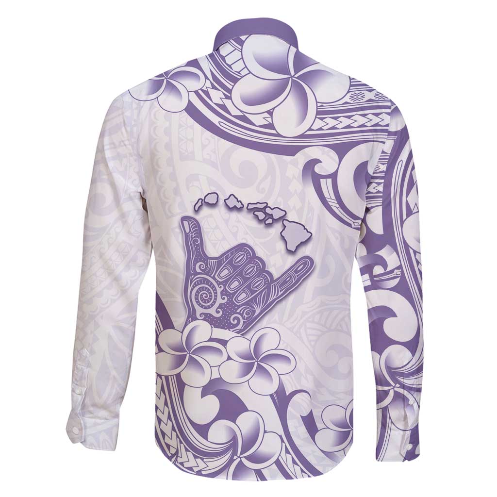 Aloha Hawaii Shaka Family Matching Mermaid Dress and Hawaiian Shirt Hang Loose Purple Version - Polynesian Pride