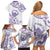 Aloha Hawaii Shaka Family Matching Off Shoulder Short Dress and Hawaiian Shirt Hang Loose Purple Version - Polynesian Pride