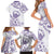 Aloha Hawaii Shaka Family Matching Short Sleeve Bodycon Dress and Hawaiian Shirt Hang Loose Purple Version - Polynesian Pride