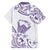 Aloha Hawaii Shaka Family Matching Short Sleeve Bodycon Dress and Hawaiian Shirt Hang Loose Purple Version - Polynesian Pride