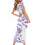 Aloha Hawaii Shaka Family Matching Short Sleeve Bodycon Dress and Hawaiian Shirt Hang Loose Purple Version - Polynesian Pride