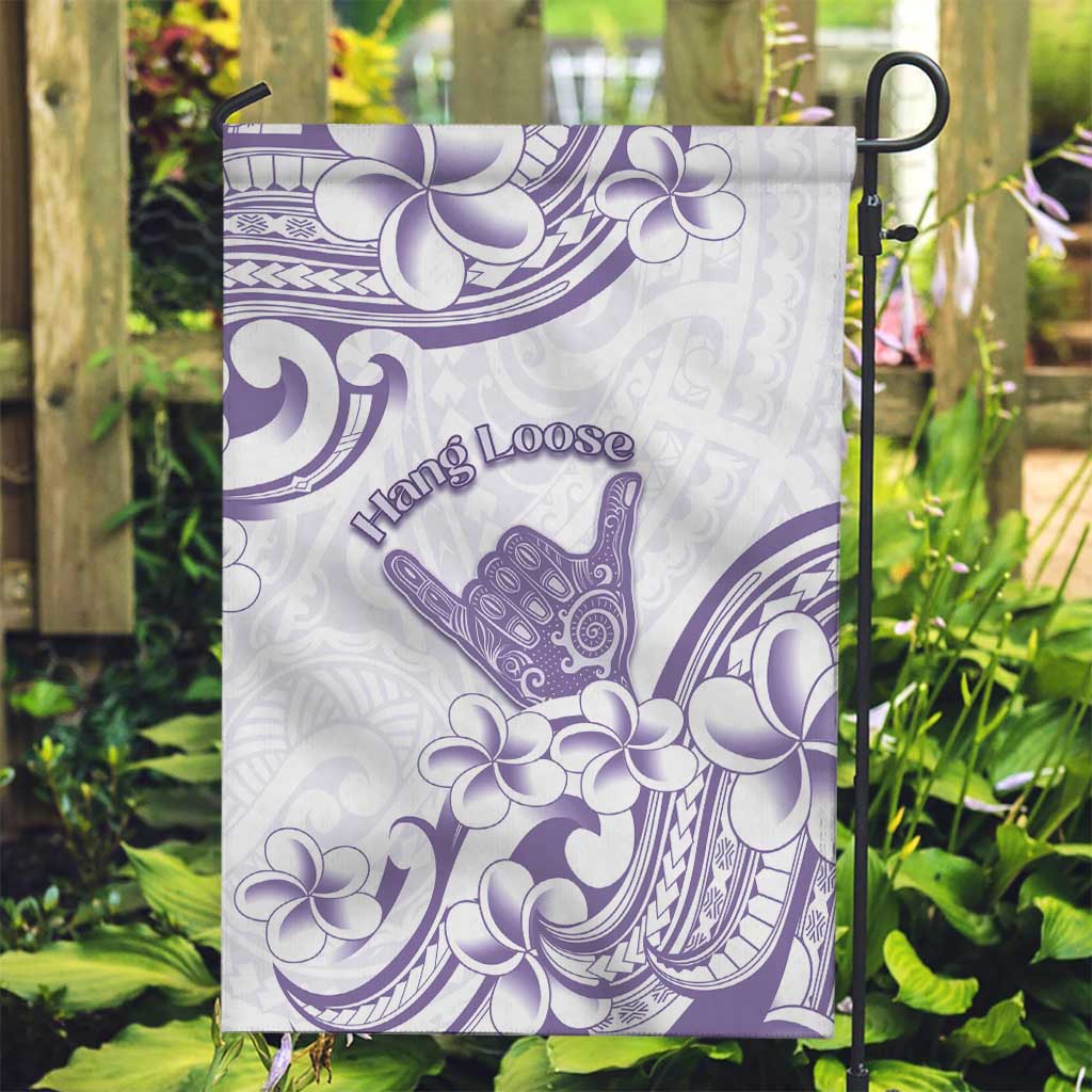 Aloha Hawaii Shaka Garden Flag Hang Loose Purple Version - Polynesian Pride