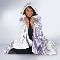 Aloha Hawaii Shaka Hooded Blanket Hang Loose Purple Version - Polynesian Pride