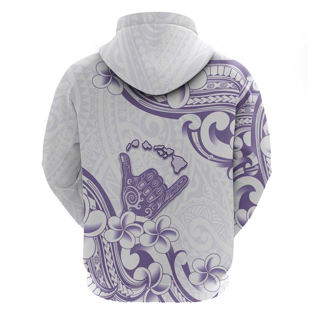 Aloha Hawaii Shaka Hoodie Hang Loose Purple Version - Polynesian Pride