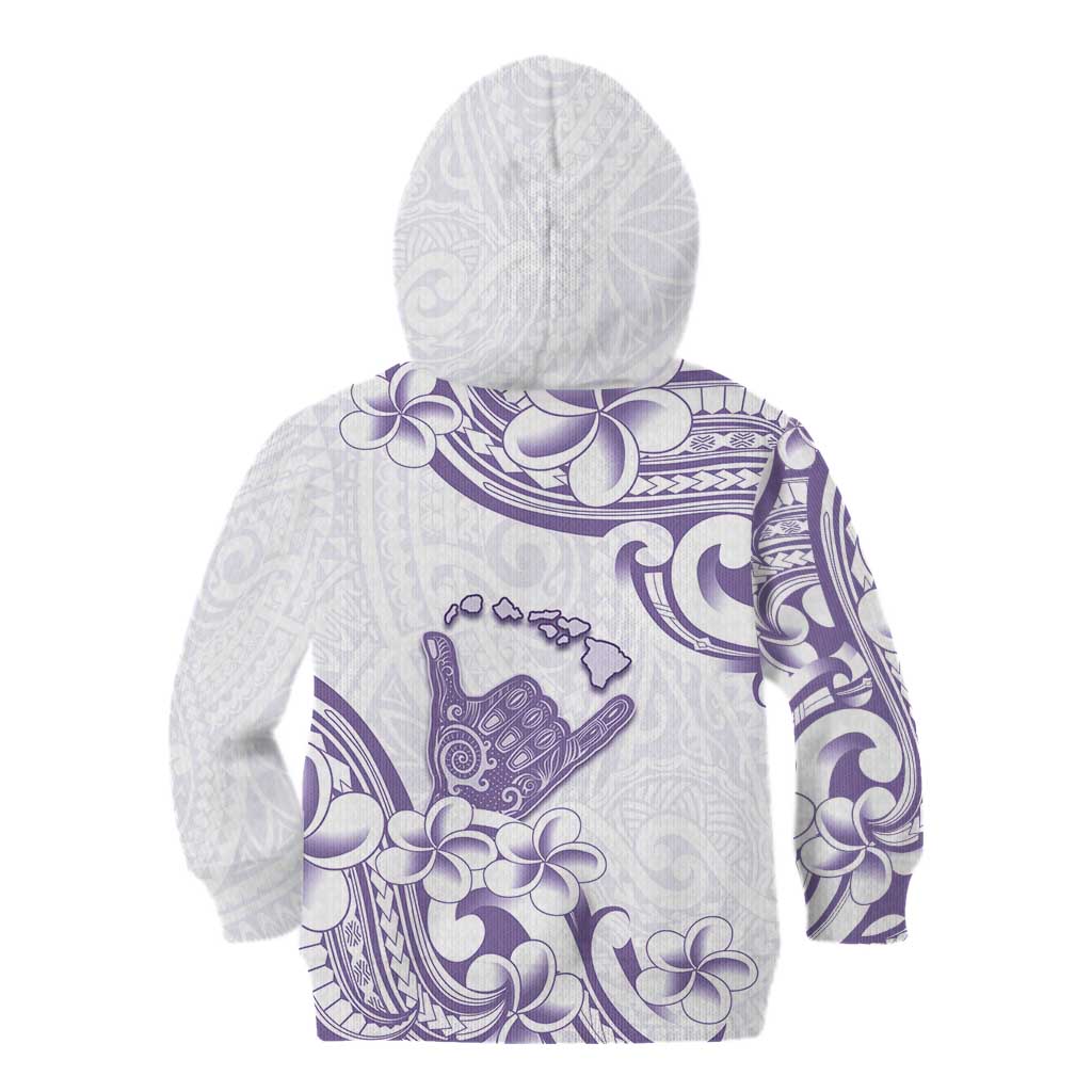 Aloha Hawaii Shaka Kid Hoodie Hang Loose Purple Version - Polynesian Pride