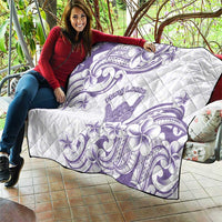 Aloha Hawaii Shaka Quilt Hang Loose Purple Version - Polynesian Pride