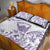 Aloha Hawaii Shaka Quilt Bed Set Hang Loose Purple Version - Polynesian Pride
