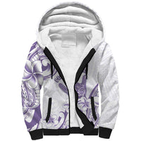 Aloha Hawaii Shaka Sherpa Hoodie Hang Loose Purple Version DT05 Unisex Purple - Polynesian Pride