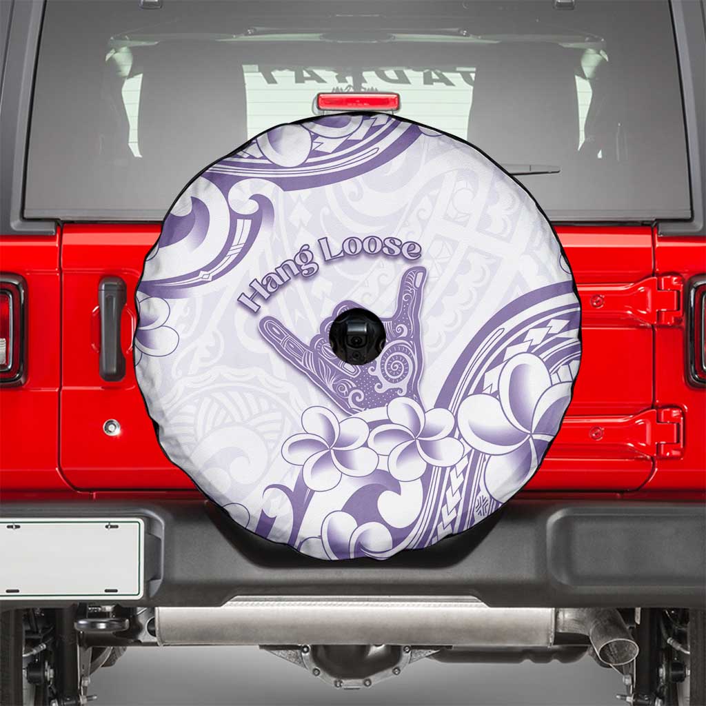 Aloha Hawaii Shaka Spare Tire Cover Hang Loose Purple Version - Polynesian Pride