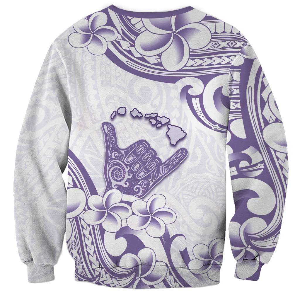 Aloha Hawaii Shaka Sweatshirt Hang Loose Purple Version - Polynesian Pride