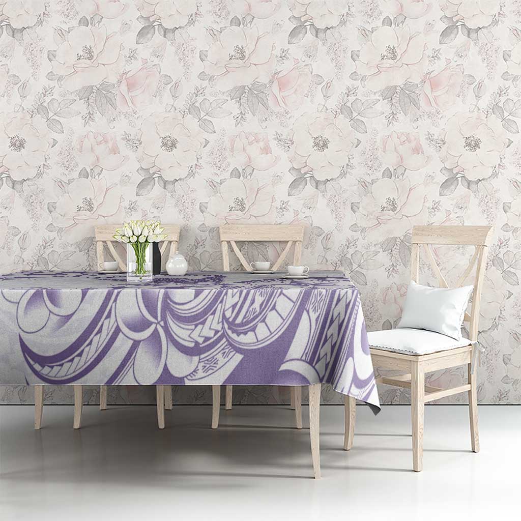Aloha Hawaii Shaka Tablecloth Hang Loose Purple Version - Polynesian Pride