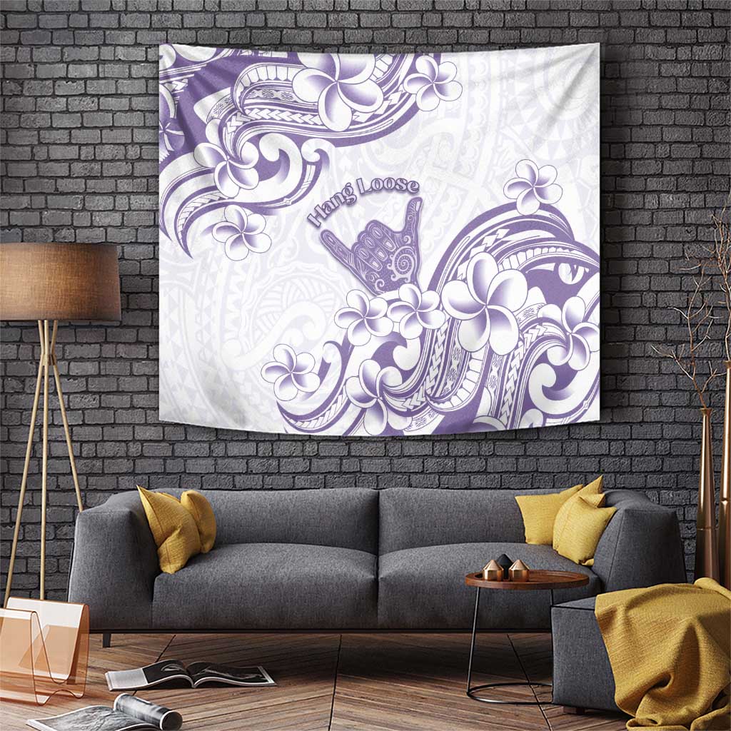 Aloha Hawaii Shaka Tapestry Hang Loose Purple Version - Polynesian Pride