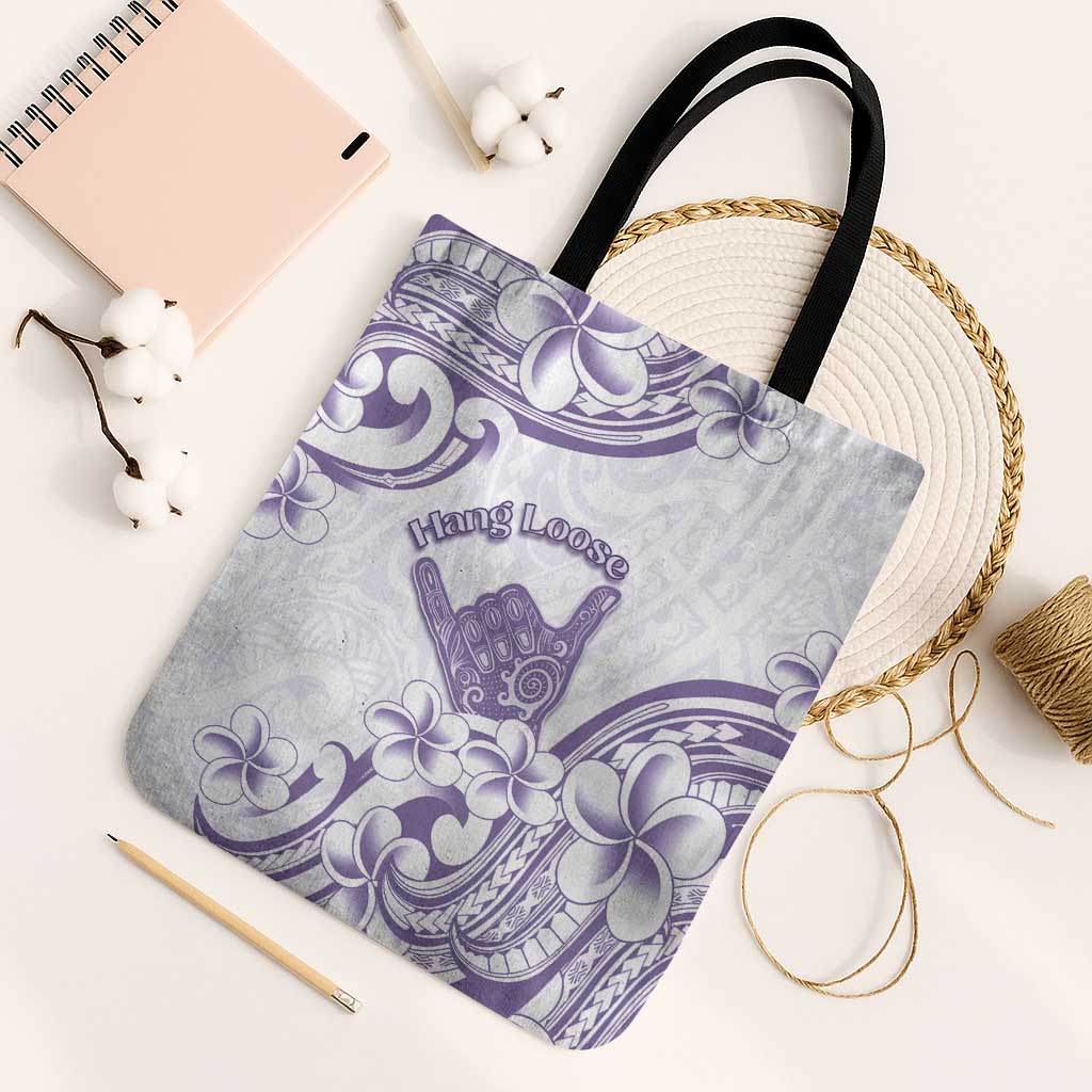 Aloha Hawaii Shaka Tote Bag Hang Loose Purple Version - Polynesian Pride