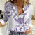 Aloha Hawaii Shaka Women Casual Shirt Hang Loose Purple Version - Polynesian Pride